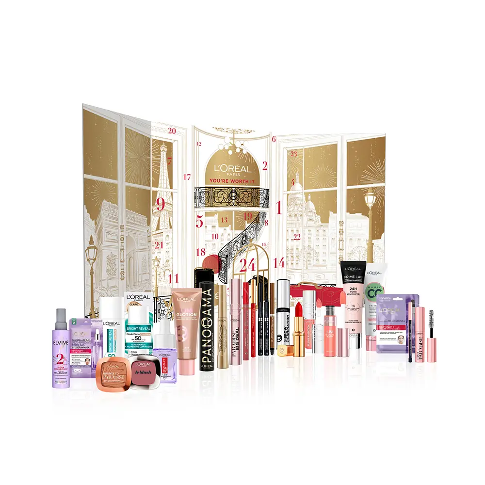 L'Oréal Paris Advent Calendar with 24 Makeup Pieces