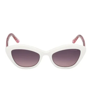 Guess White Geometric Sunglasses